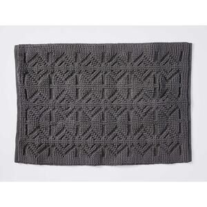 Coyuchi Mosaic Canyon Organic Bath‎ Rug 24x36 Geometric Boho Aztec Pattern